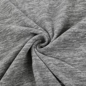 100% polyester snow camouflage yarn polar fleece fabric warm melange fleece for coat, lining